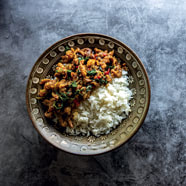 Spicy Thai pork stir fry