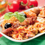 One pot pasta pizza style