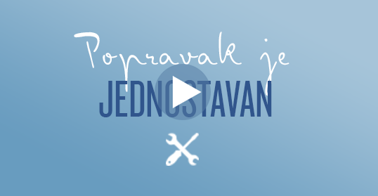 Popravak je jednostavan Popravak je jednostavan